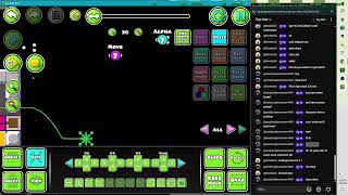 Playing Geometry Dash making a level n' level requests (43)