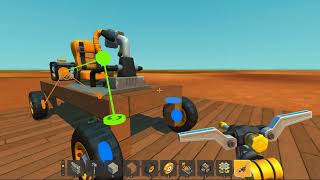 Как построить машину в (Scrap mechanic)