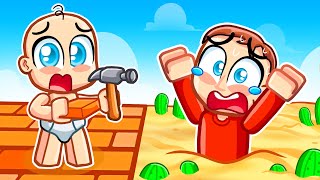 Building to Survive QUICKSAND TRAPS in Roblox!