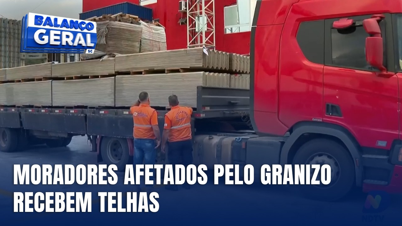 Entrega de telhas após granizo tem novos pontos em Florianópolis