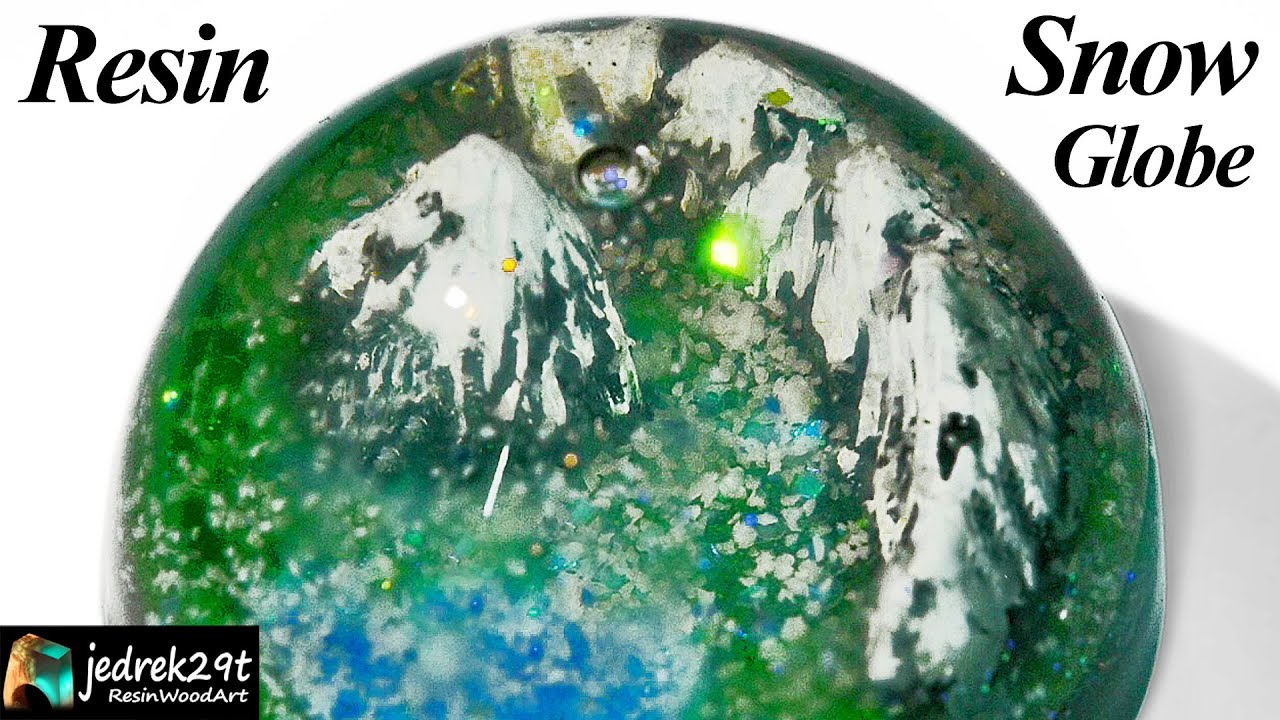 Snow Globe Diorama. DIY a simple way / RESIN ART - YouTube