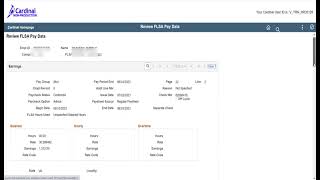 Reviewing the FLSA Pay Data Page PY382