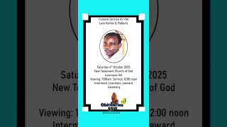 Herbie Roberts | Funeral Service Announcement #obituariessvg