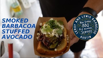 Smoked Barbacoa Stuffed Avocado with LeRoy and Lewis