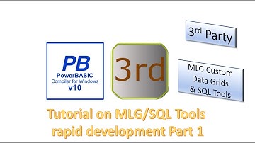 PowerBasic Windows compiler, Rapid Prototype Application development with SQL - part 1