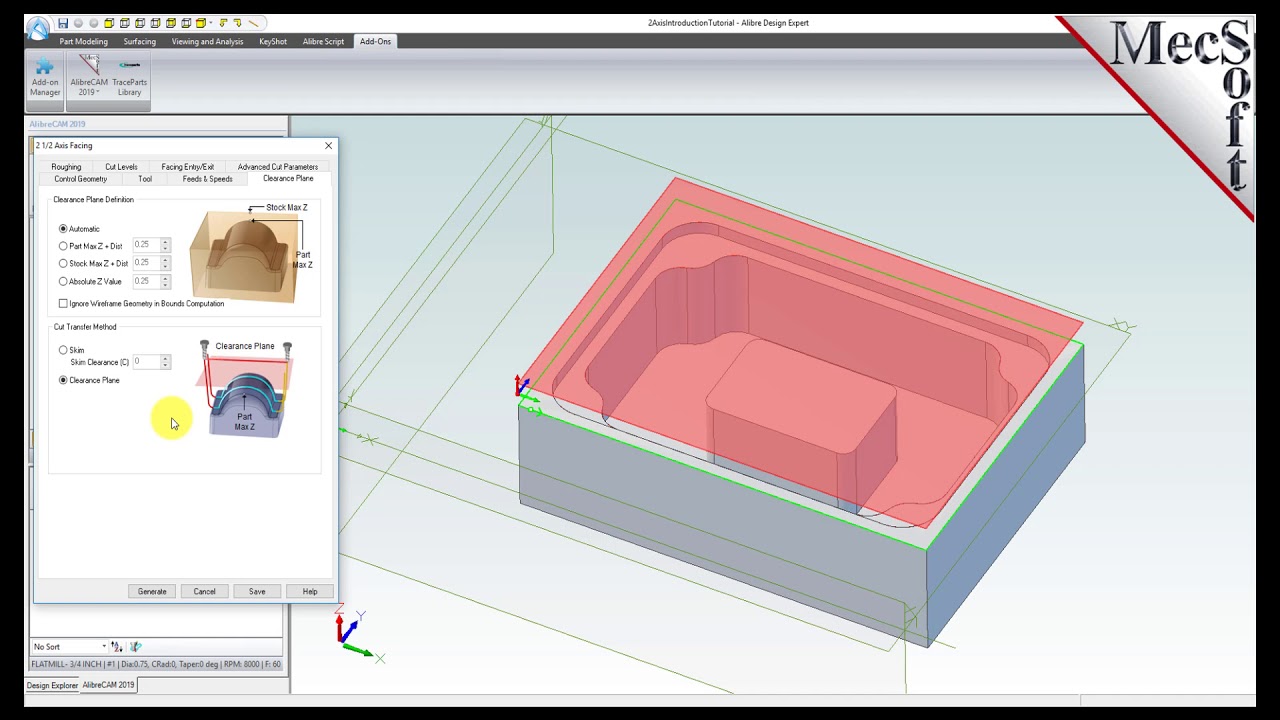 AlibreCAM 2019: 2½ Axis Milling Introduction