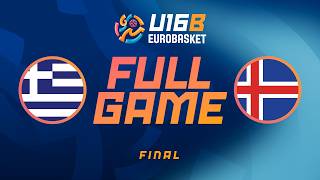 LIVE - Greece v Iceland | FIBA U16 Women's EuroBasket 2026 Division B | FINAL