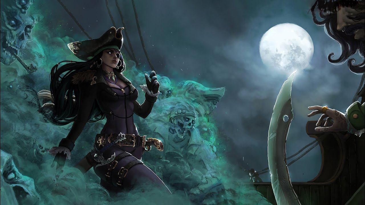 Pirates of the Caribbean |  Relaxing Medieval Music, Haunted Ship Sounds for Sleep, Relax, Study