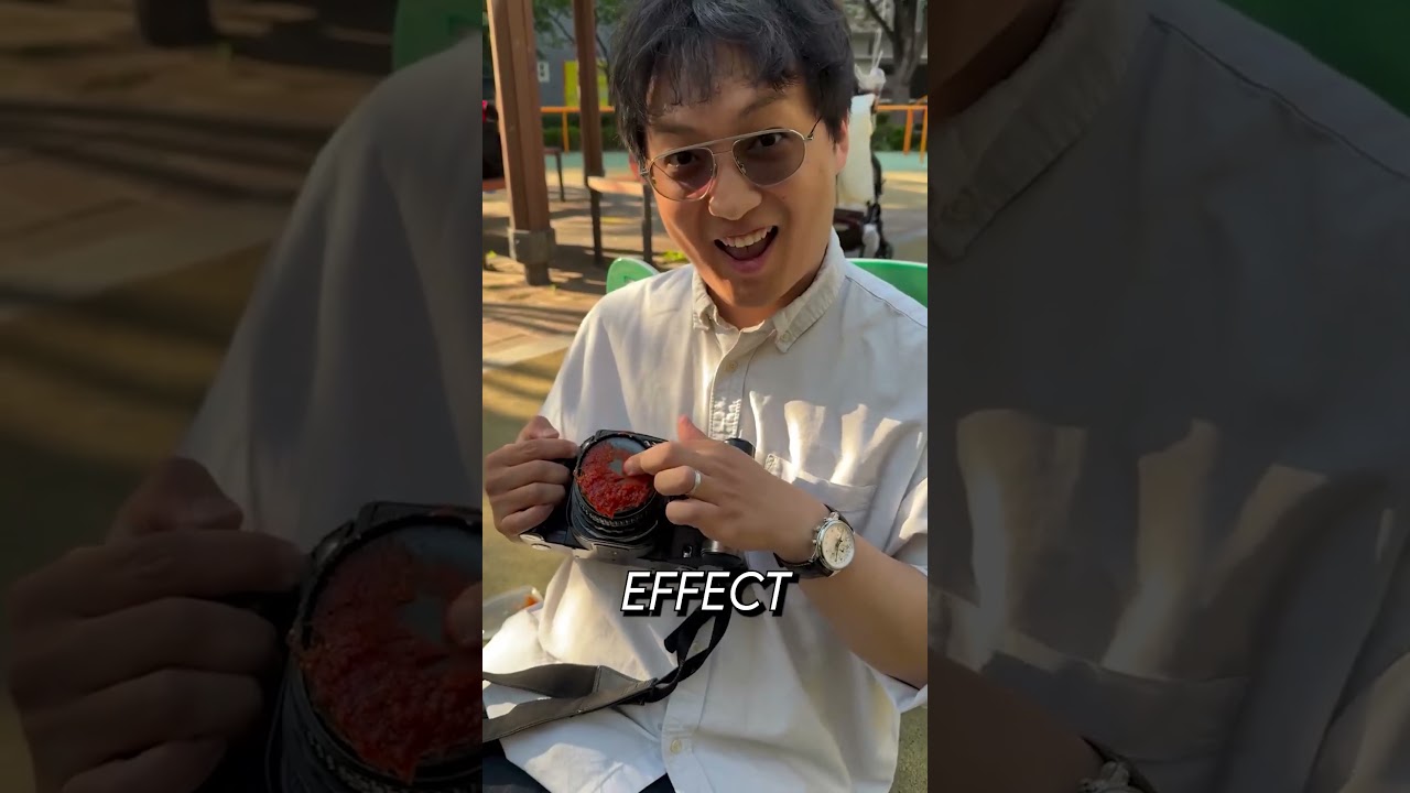 He took the pictures with dirty camera!😮😮