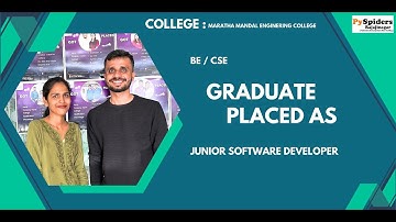 BE ( CSE ) Graduate Placement Story From PySpiders Rajajinagar | As a JUNIOR SOFTWARE DEVELOPER