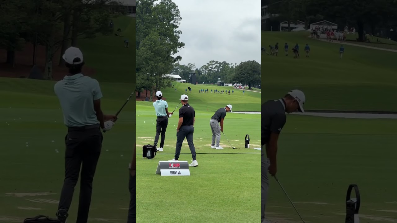 2025 PGA Tour Championship- Collin Morikawa, Akshay Bhatia golf swing