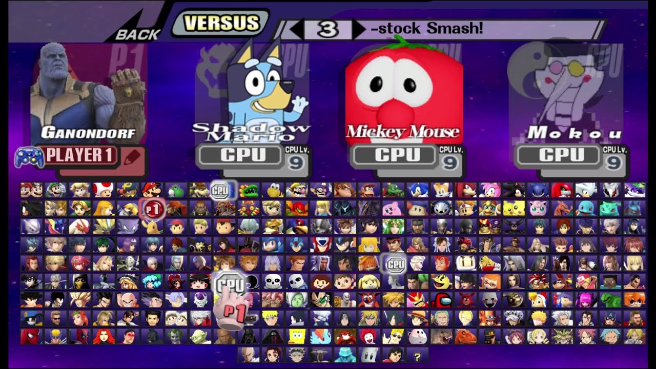 Smash Bros Brawl but with 250+ Characters (Smash Universe 3.0)