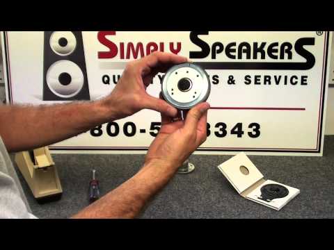 Speaker Repair, JBL 2412, 2412H, EON, TR, JRX, Replacement Diaphragm Installation by Simply Speakers