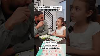 The best way for parents to help their kid with spelling words #shorts