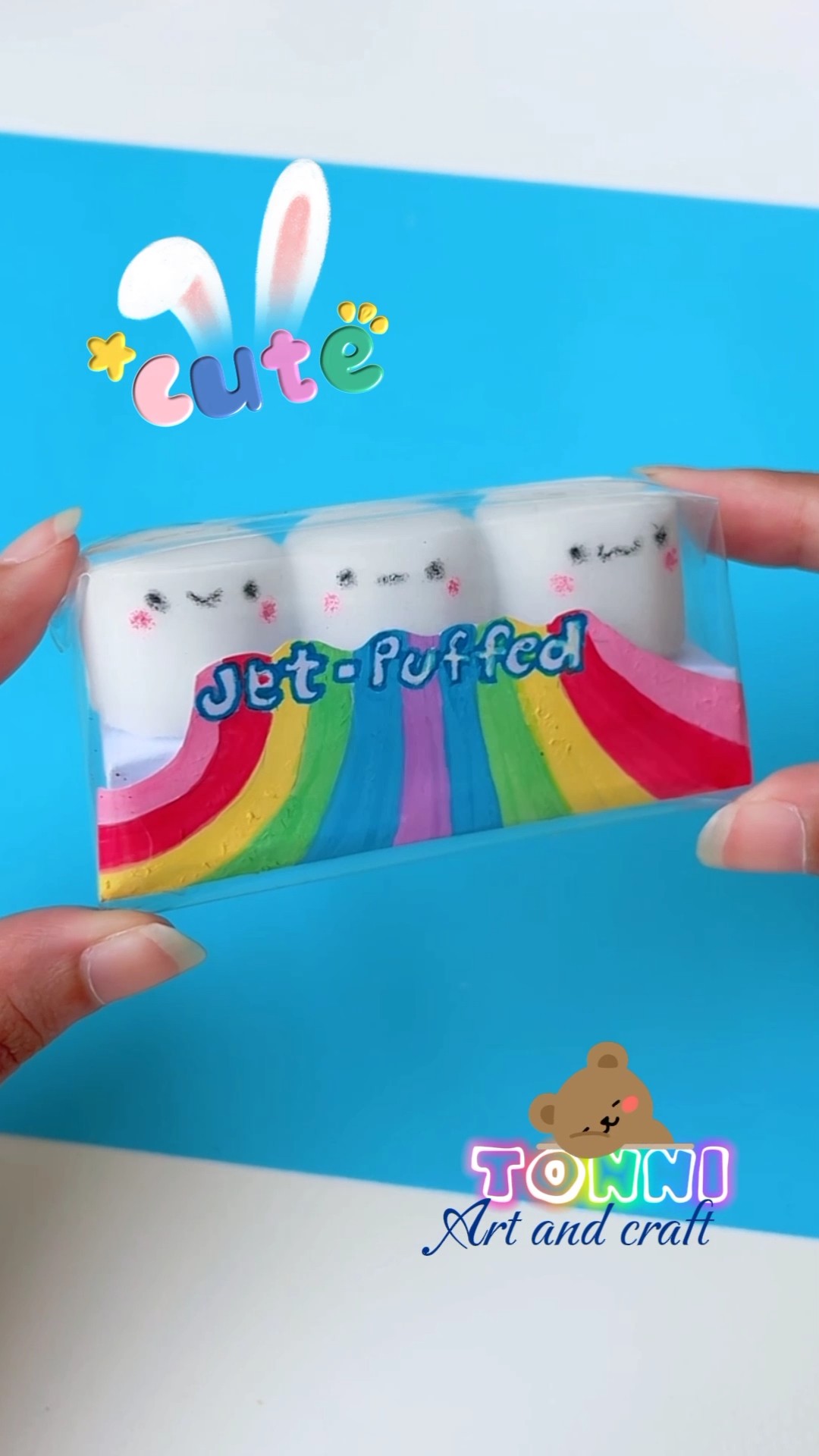 Cute marshmallow squishy #shorts #tonniartandcraft #craft #craft #love #art #cute