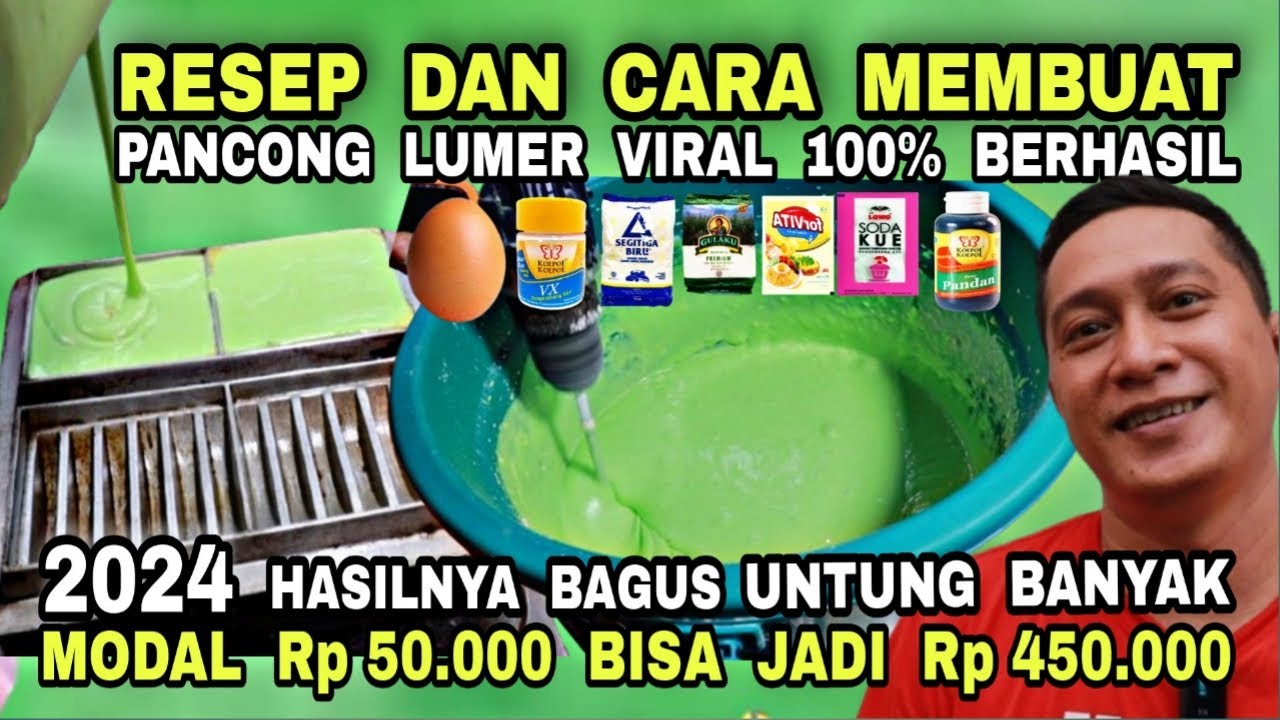OMSET 1 JUTA/ HARI‼️CARA MEMBUAT PANCONG LUMER 100% BERHASIL‼️DETAIL TAKARAN DAN RESEPNY DIKASIH TAU