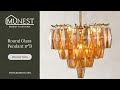 🔧How to Install Celasty Drop Crystal Glass Chandelier– Elegant Amber Glow Installation Guide