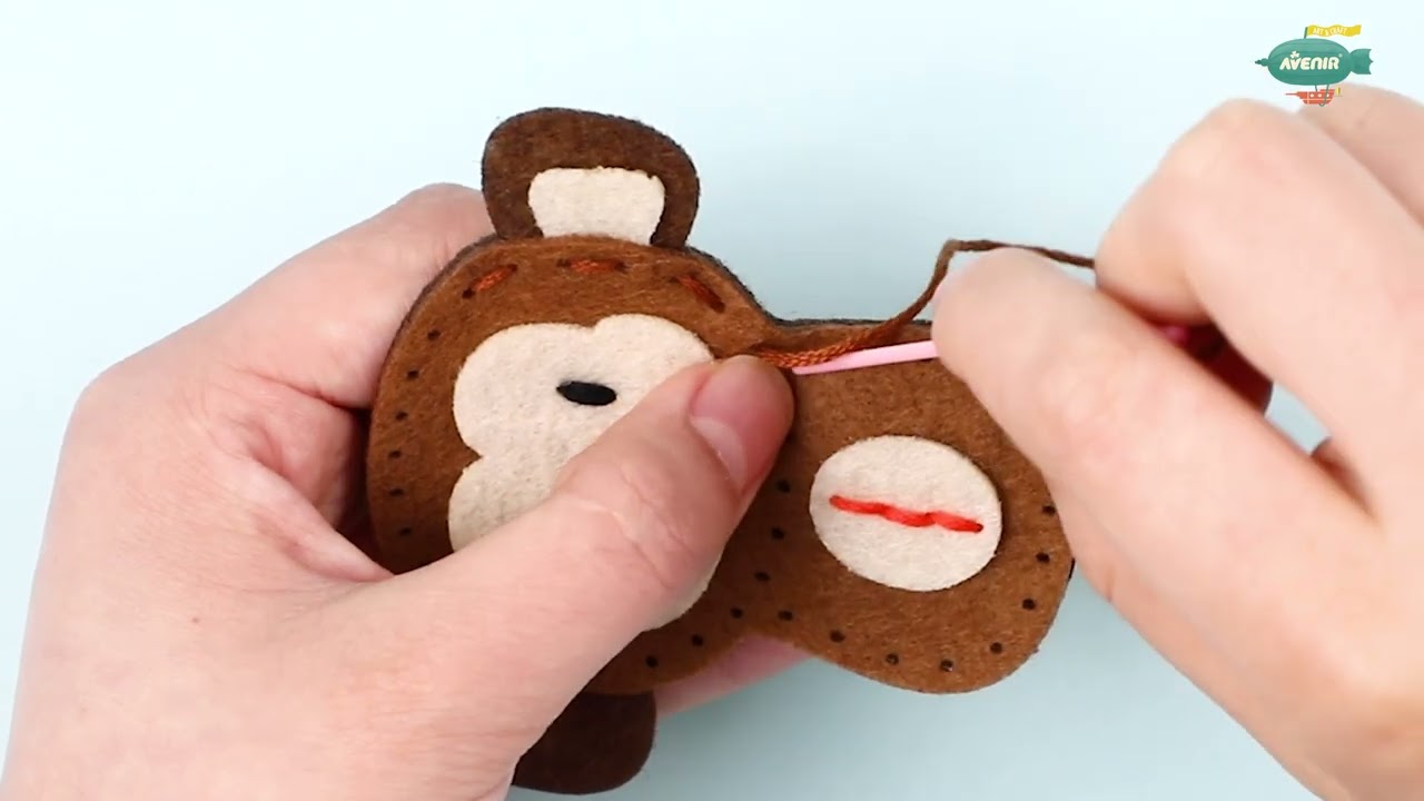 DIY Sewing Pen Topper CH191703 - Monkey - How to make video