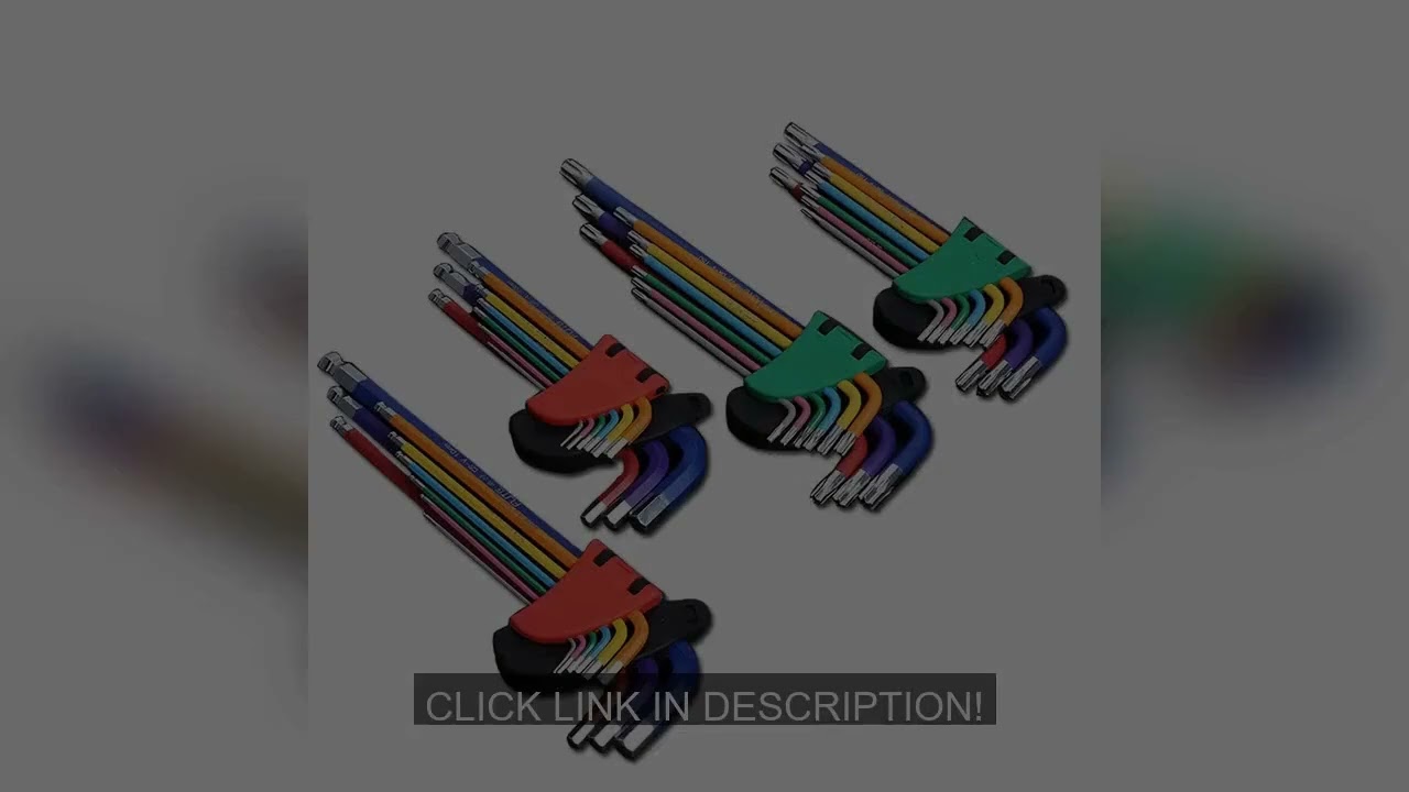 Allen Key Set L Wrench Kit For Allen Screw 9PCS Long Arm Hex Key Set 1.5mm To 10mm Hexagon Spanner H