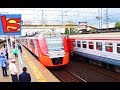 Скоростные поезда на станции стриж ласточка электрички товарные поезда видео
