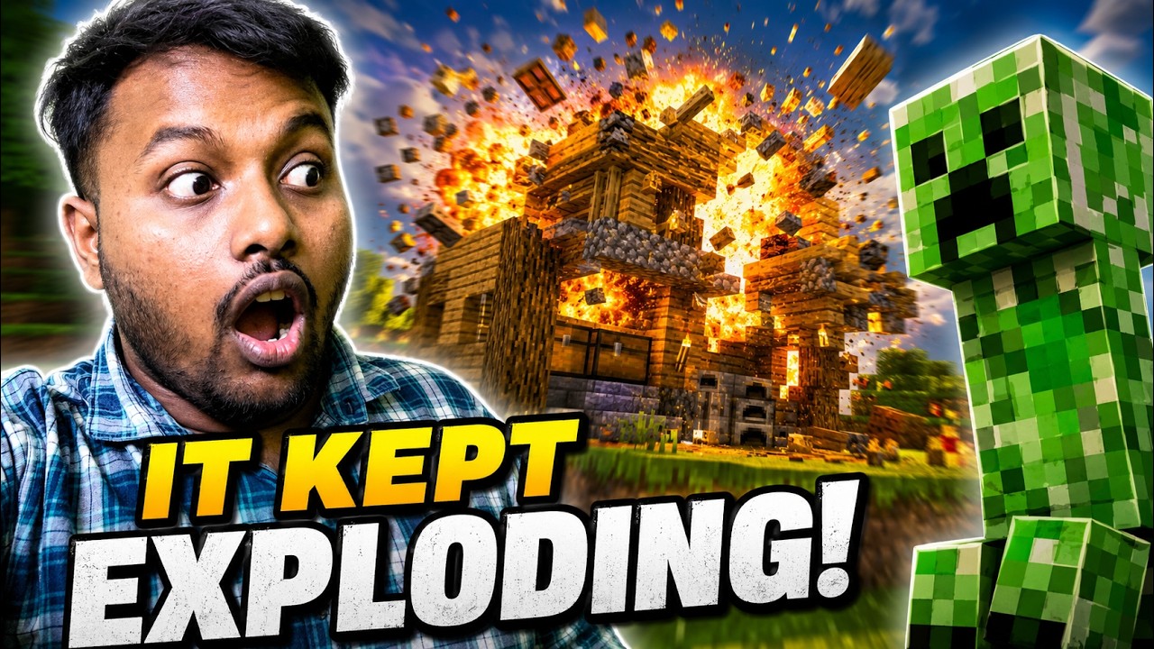 Building My First Minecraft Base Went Horribly Wrong 😭 | #minecraft | #3