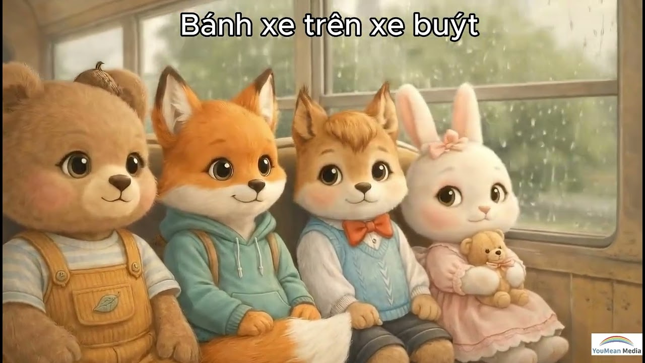 Bánh xe trên xe buýt | Nhạc thiếu nhi vui nhộn cho bé | Nursery Rhyme tiếng Việt