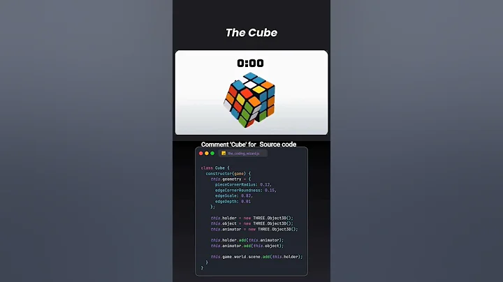 Three.js 3D Cube Tutorial | Build a Custom Animated Cube #shorts