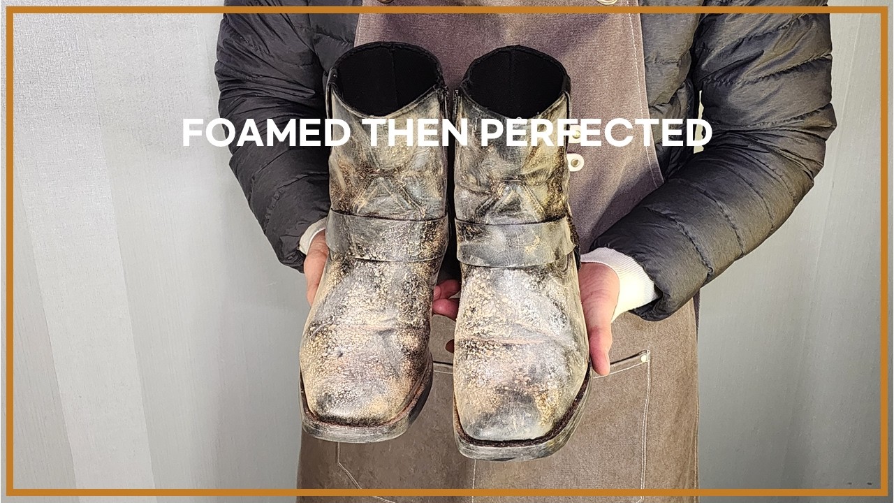 Satisfying Foam Boot Cleaning → Deep Leather Conditioning (ASMR No Talking)