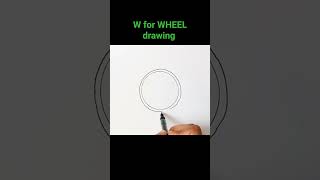 W for WHEEL drawing