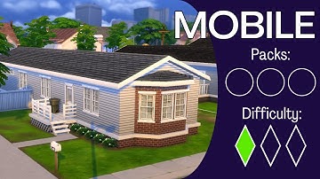 How To Build a MANUFACTURED HOME Like a Nerd - Beginner Base Game In-Depth Sims 4 Building Tutorial