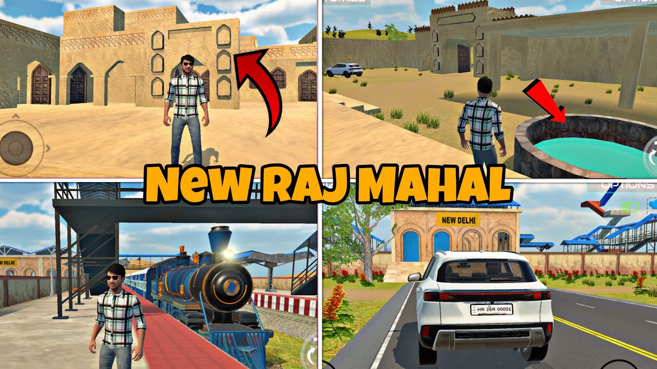 New raj mahal 🏰 new train 🚂 service new update Indian vehicles simulator 3d 