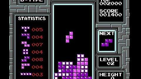 Retro Game-6 | Tetris (NES) Level 2 B-Type