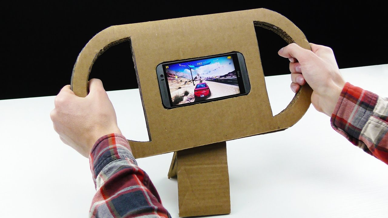 How to Make a Gaming Steering Wheel for Any Smartphone or ...