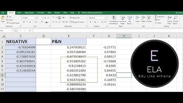 Generating random positive and negative numbers in excel.