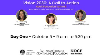 Vision 2030: A Call to Action - Adult Education Summit - Day 1