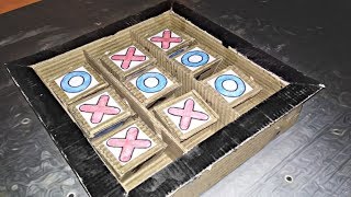 How to make a home game of tic tac toe from cardboard game screenshot 5