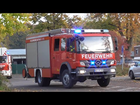 B2 Brandmeldeanlage, Einsatzfahrt LF20 und DLK Freiwillige Feuerwehr Kleve