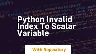 Famous python invalid index to scalar variable Wealth