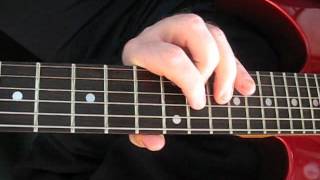 beadgb tuned guitar 4zm2 at 12 a minor arpeggio box shape