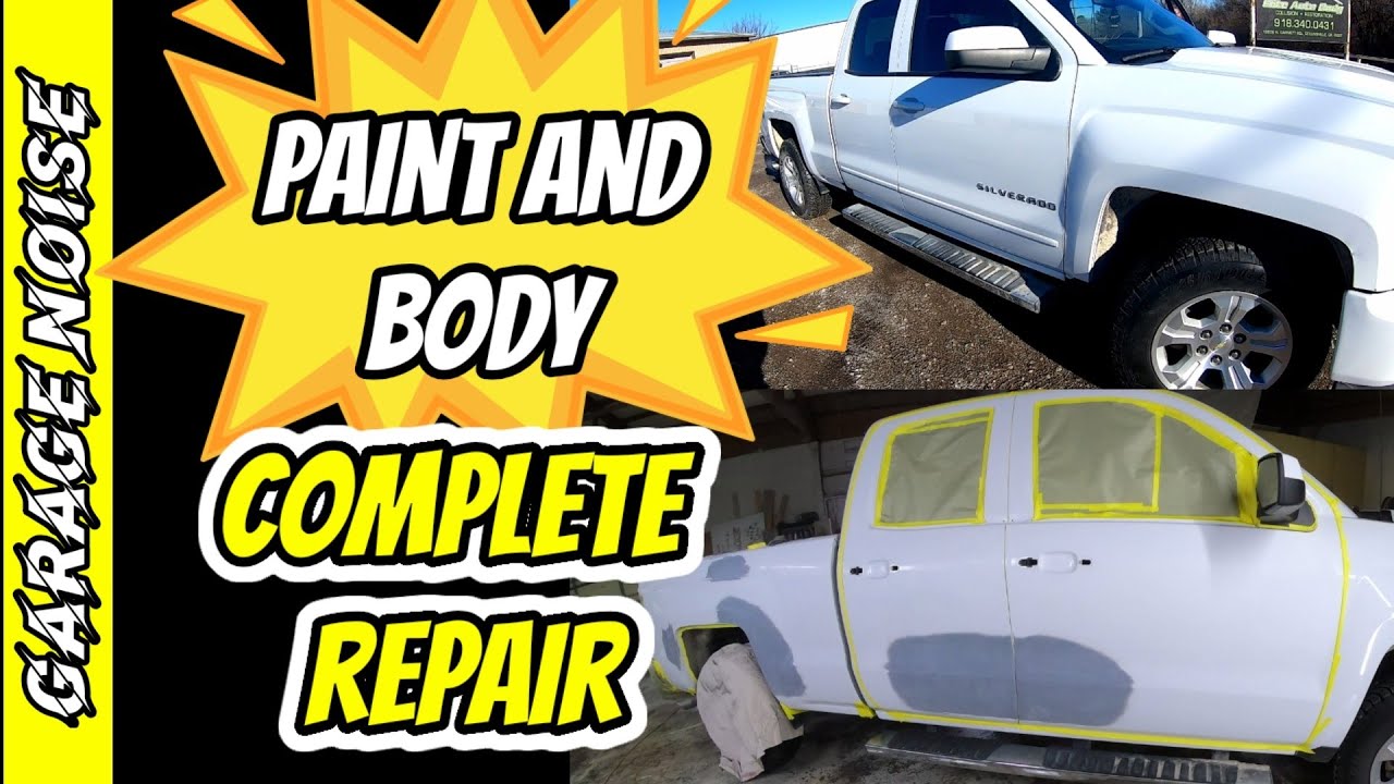 How to do auto body and paint repair from start to finish. chevy truck