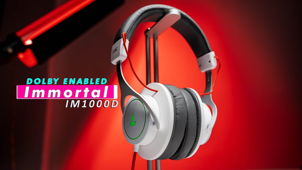 Best Dolby Atmos Gaming Headphone Under 2500/ Boat Immortal IM1000D