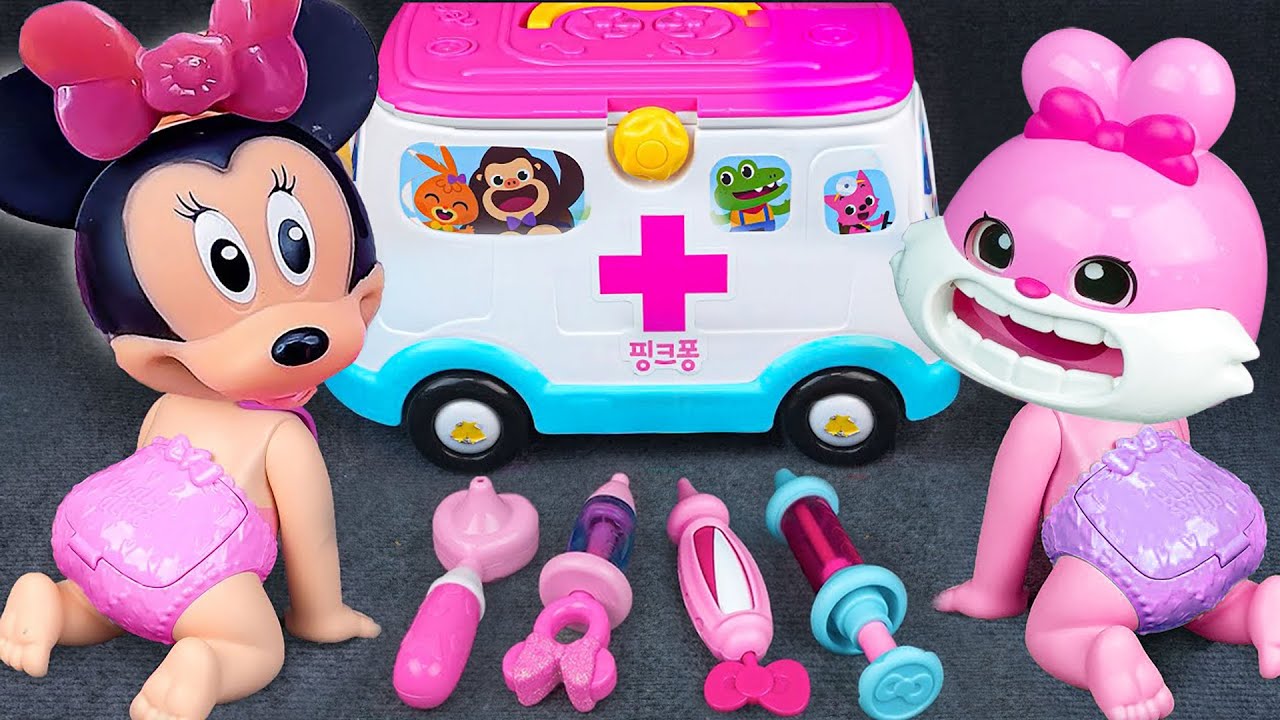 95 Satisfying with Unboxing Minnie Doctor Playset, Bunny Pretend Doctor Set Toys | Review Toys