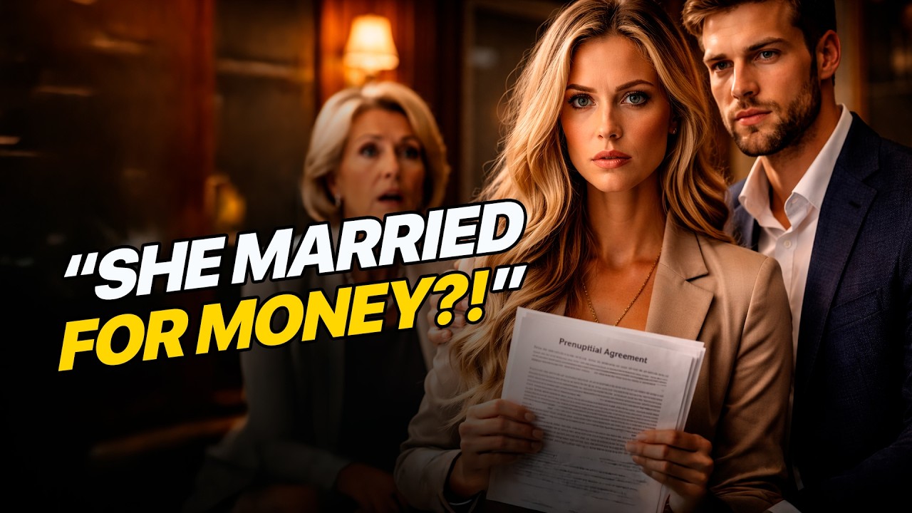 During My Husband’s Birthday Dinner, They Said “SHE MARRIED FOR MONEY”—I Showed The Prenup