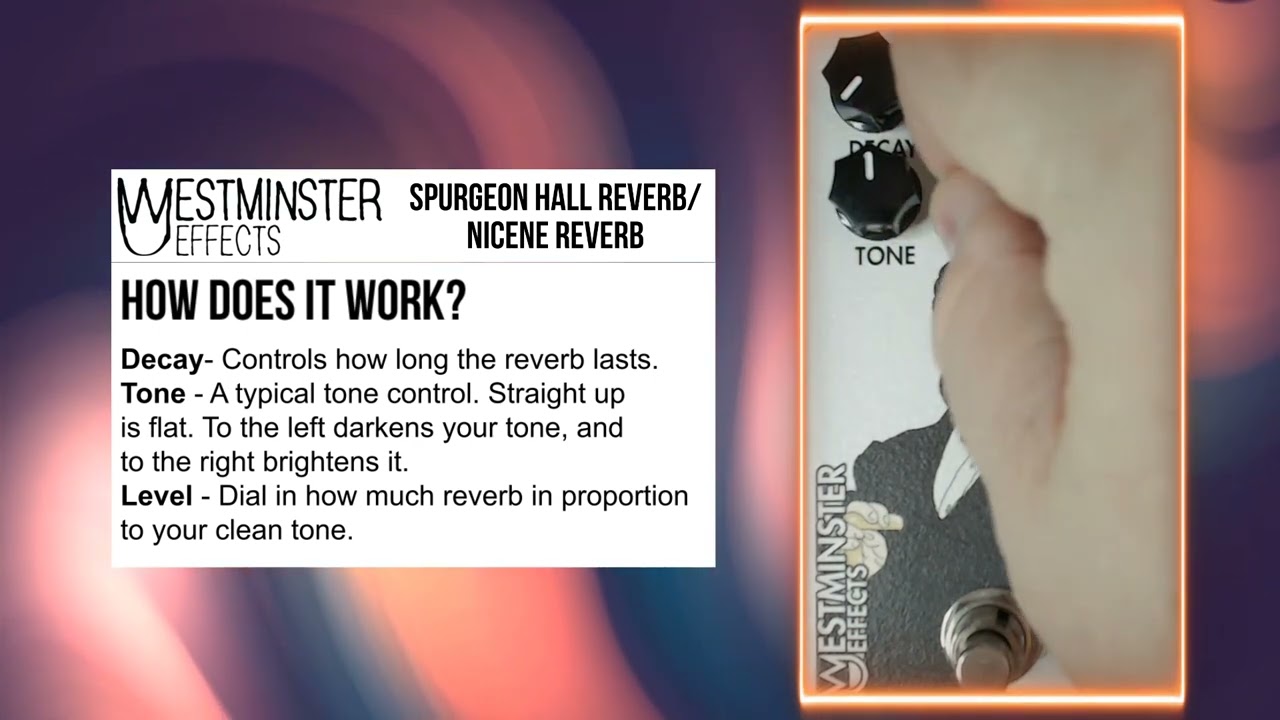 Westminster Effects Spurgeon Reverb V2 2 Minute Demo - YouTube