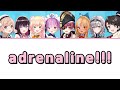 [Hololive] adrenaline!!! (AZKi, Nene, Aqua, Marine, Flare, Noel, Subaru + Shigure Ui)