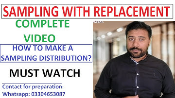 Sampling With Replacement when sample size is 2 or 3 || Complete procedure