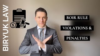 Penalties for BOI Reporting Rule Violations ($500/day, $10K & 2 years)