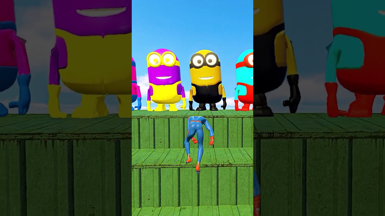 GTA 5 Epic Water Ragdolls Spiderman vs MINIONS Jumps/Fails Ep.519 