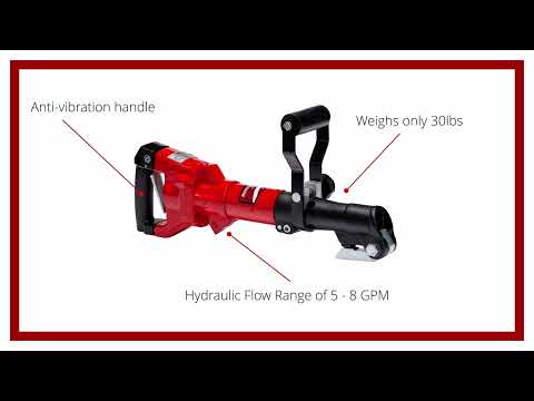Joint Zone K0337 KD12 40lb Hydraulic Chipping Hammer (U/W Capable) Video
