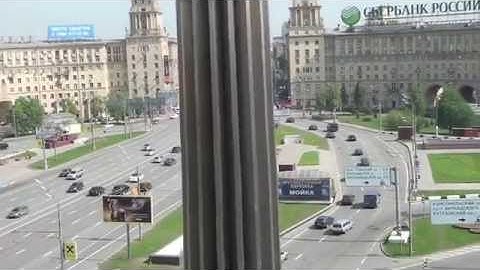 Gagarin monument in Moscow - video from hexacopter (UAVP) from multicopter.ru board